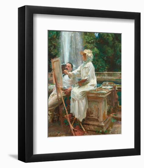 The Fountain, Villa Torlonia, Frascati, Italy, 1907-John Singer Sargent-Framed Art Print