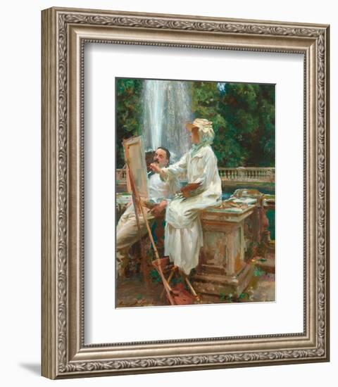 The Fountain, Villa Torlonia, Frascati, Italy, 1907-John Singer Sargent-Framed Art Print