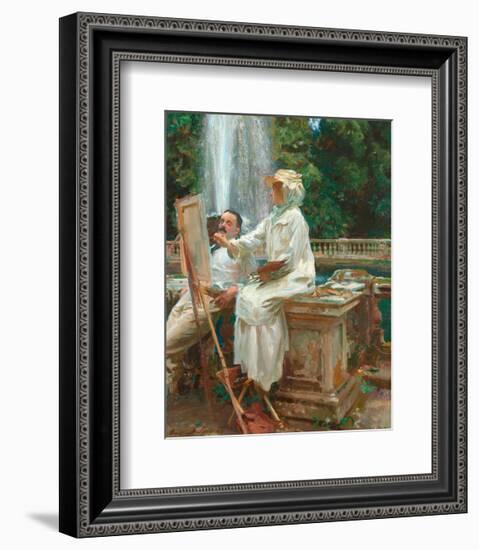 The Fountain, Villa Torlonia, Frascati, Italy, 1907-John Singer Sargent-Framed Art Print