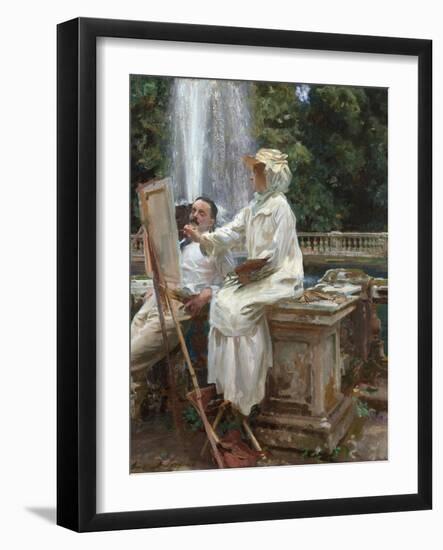 The Fountain, Villa Torlonia, Frascati, Italy, 1907-John Singer Sargent-Framed Giclee Print