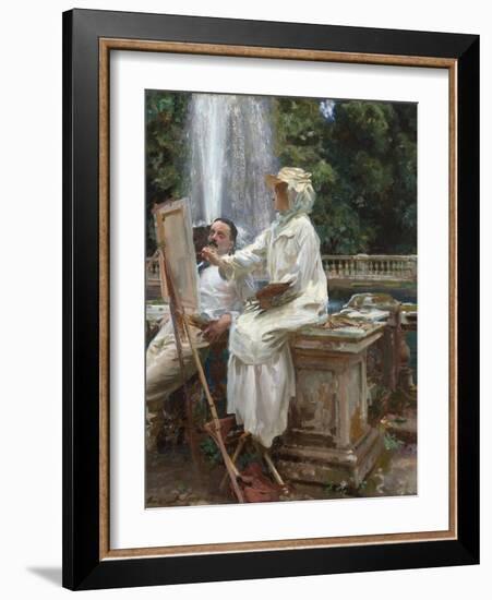 The Fountain, Villa Torlonia, Frascati, Italy, 1907-John Singer Sargent-Framed Giclee Print