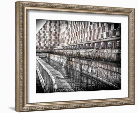 The Fountain with the 99 Spouts-Andrea Costantini-Framed Photographic Print