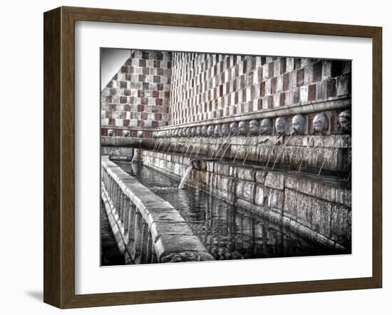 The Fountain with the 99 Spouts-Andrea Costantini-Framed Photographic Print