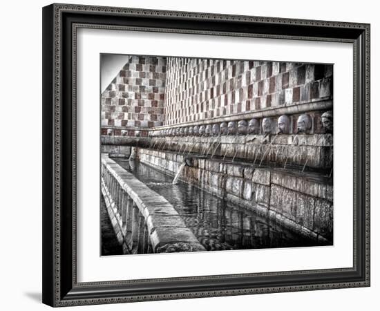 The Fountain with the 99 Spouts-Andrea Costantini-Framed Photographic Print