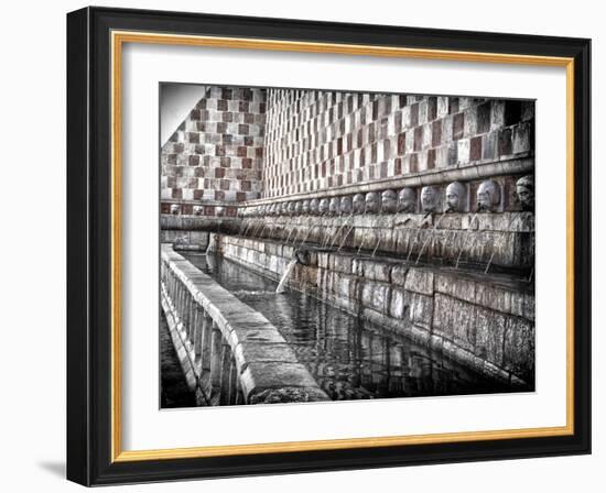 The Fountain with the 99 Spouts-Andrea Costantini-Framed Photographic Print