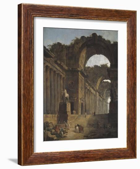 The Fountains, 1787-88-Hubert Robert-Framed Giclee Print