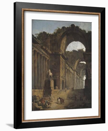 The Fountains, 1787-88-Hubert Robert-Framed Giclee Print