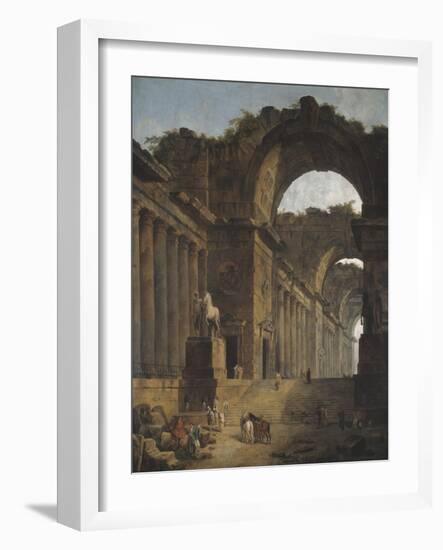 The Fountains, 1787-88-Hubert Robert-Framed Giclee Print