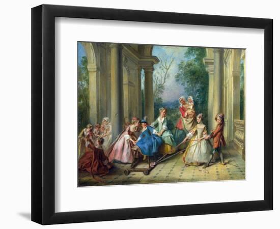 The Four Ages of Man: Childhood, C.1735 (Oil on Canvas)-Nicolas Lancret-Framed Giclee Print