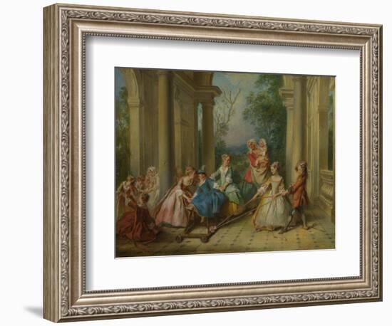The Four Ages of Man: Childhood, Ca 1735-Nicolas Lancret-Framed Giclee Print
