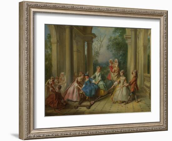 The Four Ages of Man: Childhood, Ca 1735-Nicolas Lancret-Framed Giclee Print