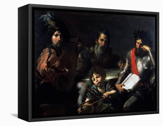 The Four Ages of Man, circa 1626-7-Valentin de Boulogne-Framed Premier Image Canvas