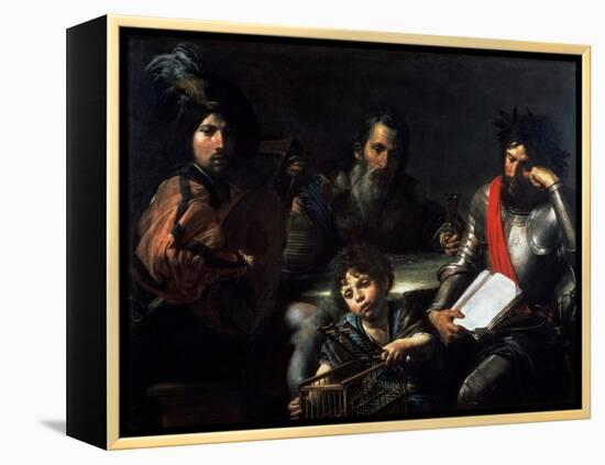 The Four Ages of Man, circa 1626-7-Valentin de Boulogne-Framed Premier Image Canvas