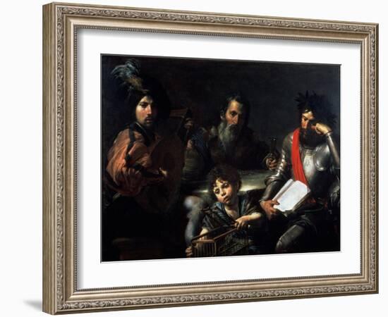 The Four Ages of Man, circa 1626-7-Valentin de Boulogne-Framed Giclee Print