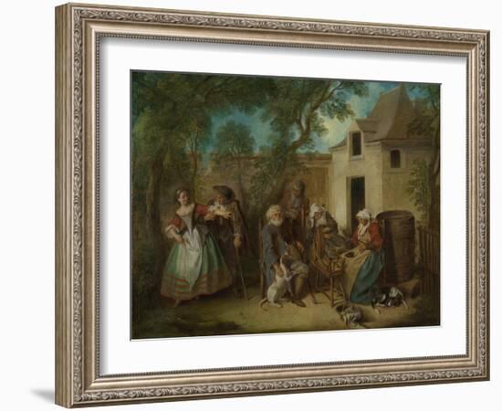 The Four Ages of Man: Old Age, Ca 1735-Nicolas Lancret-Framed Giclee Print