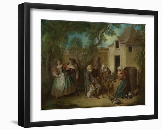 The Four Ages of Man: Old Age, Ca 1735-Nicolas Lancret-Framed Giclee Print