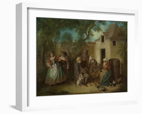 The Four Ages of Man: Old Age, Ca 1735-Nicolas Lancret-Framed Giclee Print