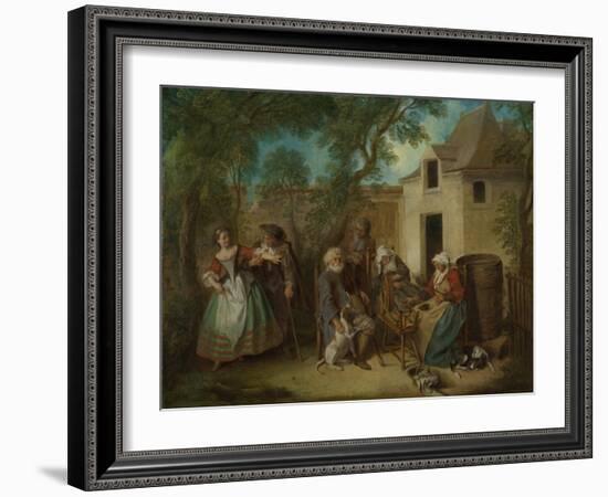 The Four Ages of Man: Old Age, Ca 1735-Nicolas Lancret-Framed Giclee Print