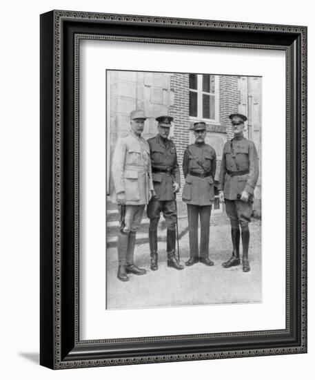 The Four Allied Commanders, Chateau Bombon, France, 1918-null-Framed Giclee Print
