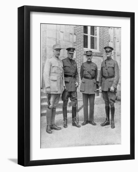 The Four Allied Commanders, Chateau Bombon, France, 1918-null-Framed Giclee Print