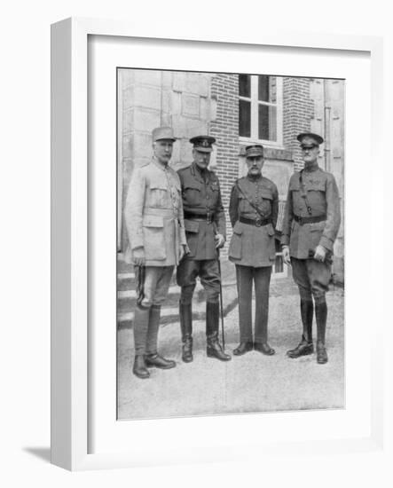 The Four Allied Commanders, Chateau Bombon, France, 1918-null-Framed Giclee Print