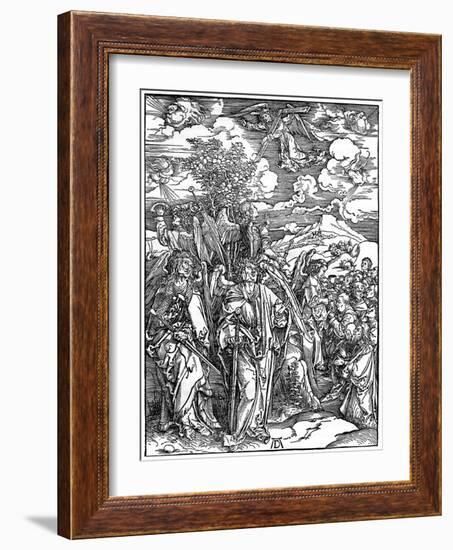 The Four Angels Holding the Winds, 1498-Albrecht Durer-Framed Giclee Print