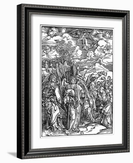 The Four Angels Holding the Winds, 1498-Albrecht Durer-Framed Giclee Print