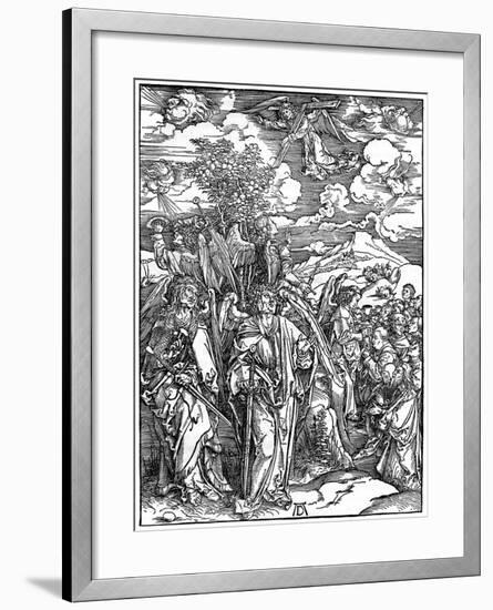 The Four Angels Holding the Winds, 1498-Albrecht Durer-Framed Giclee Print