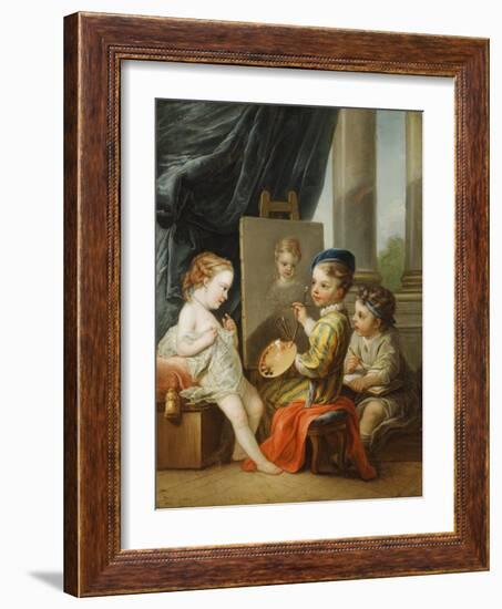 The Four Arts - Painting-Carle van Loo-Framed Giclee Print