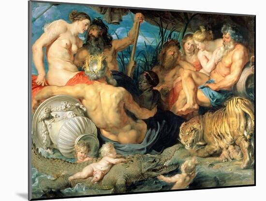 The Four Continents, 1615-Peter Paul Rubens-Mounted Giclee Print