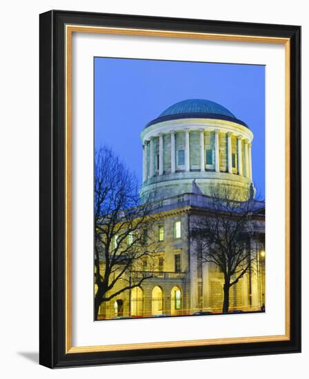 The Four Courts at Dusk, Dublin, Ireland-Jean Brooks-Framed Photographic Print