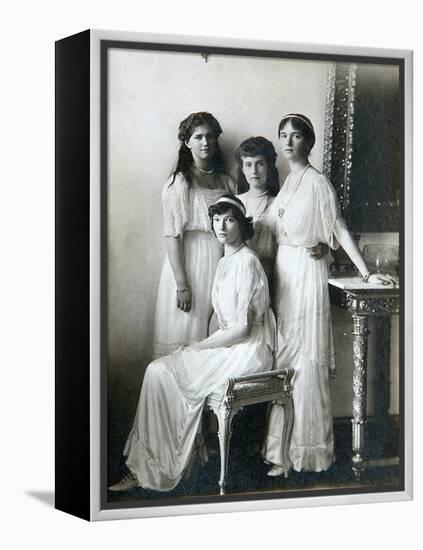 The Four Daughters of Tsar Nicholas II of Russia, 1910S-K von Hahn-Framed Premier Image Canvas