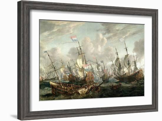 The Four Day's Battle, 1-4 June 1666-Abraham Storck-Framed Giclee Print