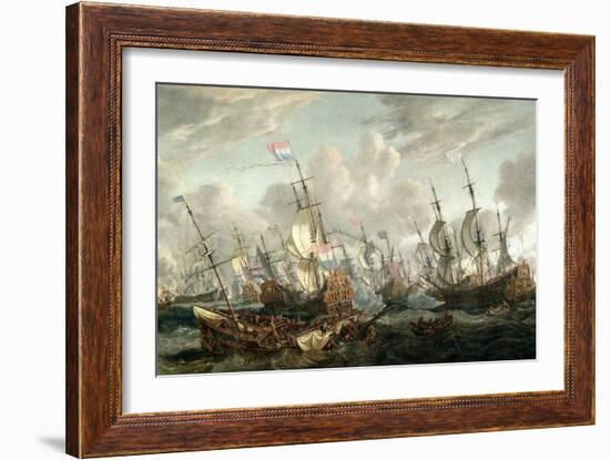 The Four Day's Battle, 1-4 June 1666-Abraham Storck-Framed Giclee Print