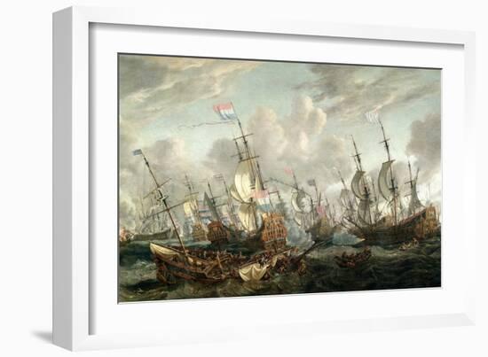 The Four Day's Battle, 1-4 June 1666-Abraham Storck-Framed Giclee Print