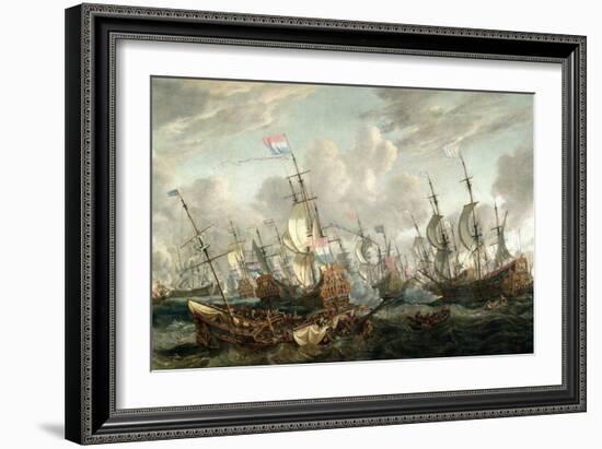 The Four Day's Battle, 1-4 June 1666-Abraham Storck-Framed Giclee Print