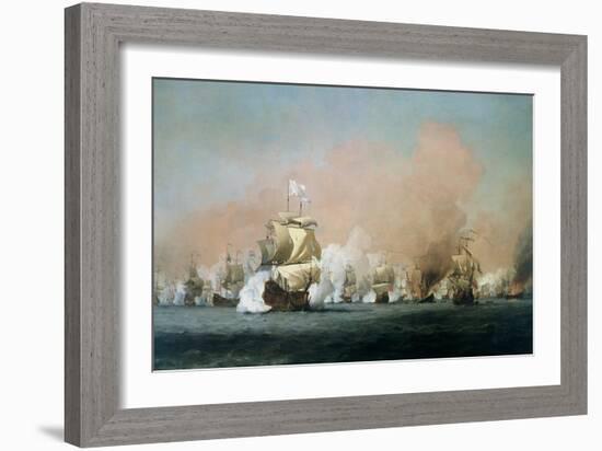 The Four Days' Battle, 1st-4th June 1666: The Royal Prince-Willem Van De, The Younger Velde-Framed Giclee Print