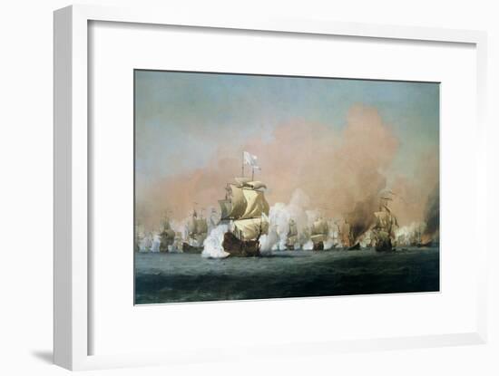 The Four Days' Battle, 1st-4th June 1666: The Royal Prince-Willem Van De, The Younger Velde-Framed Giclee Print