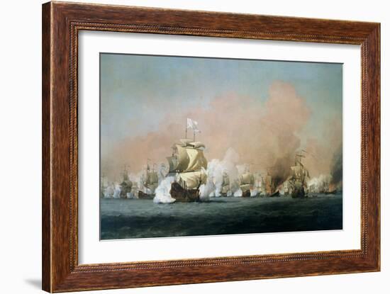 The Four Days' Battle, 1st-4th June 1666: The Royal Prince-Willem Van De, The Younger Velde-Framed Giclee Print