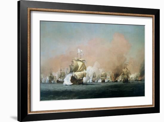 The Four Days' Battle, 1st-4th June 1666: The Royal Prince-Willem Van De, The Younger Velde-Framed Giclee Print