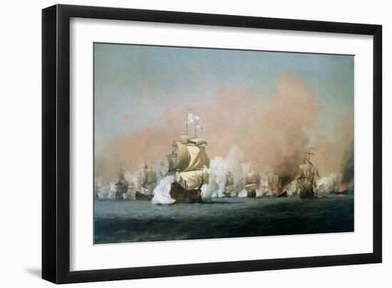 The Four Days' Battle, 1st-4th June 1666: The Royal Prince-Willem Van De, The Younger Velde-Framed Giclee Print