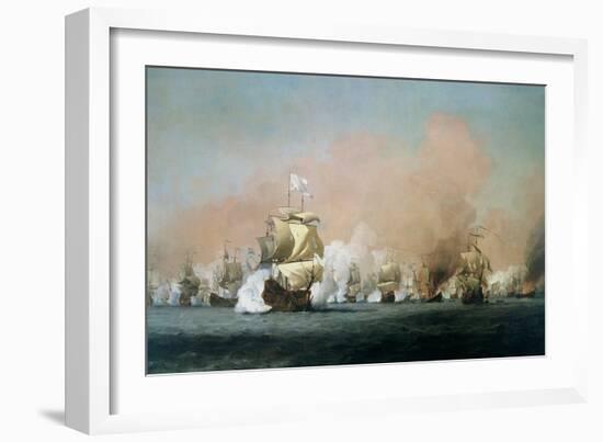 The Four Days' Battle, 1st-4th June 1666: The Royal Prince-Willem Van De, The Younger Velde-Framed Giclee Print