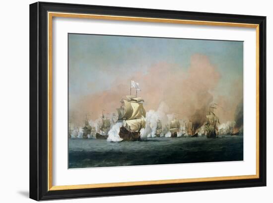 The Four Days' Battle, 1st-4th June 1666: The Royal Prince-Willem Van De, The Younger Velde-Framed Giclee Print