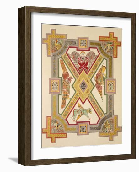 The Four Evangelists, from a Facsimile Copy of the Book of Kells, Pub. by Day and Son-Irish School-Framed Giclee Print