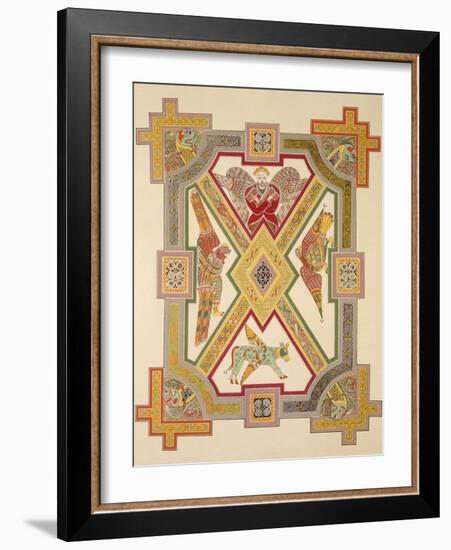 The Four Evangelists, from a Facsimile Copy of the Book of Kells, Pub. by Day and Son-Irish School-Framed Giclee Print