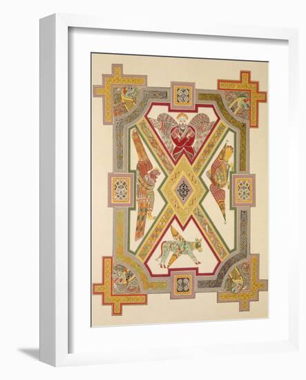 The Four Evangelists, from a Facsimile Copy of the Book of Kells, Pub. by Day and Son-Irish School-Framed Giclee Print