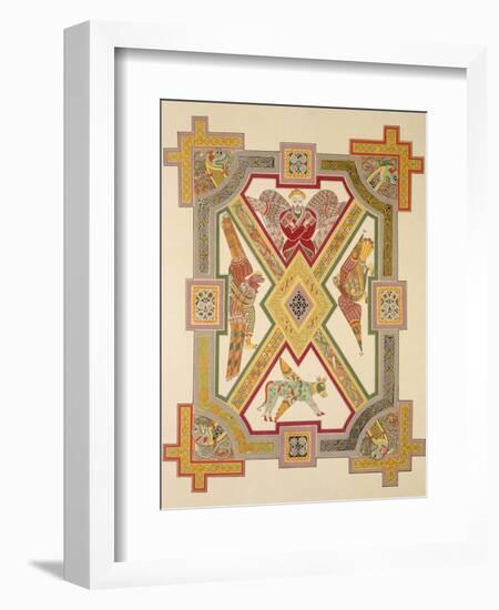 The Four Evangelists, from a Facsimile Copy of the Book of Kells, Pub. by Day and Son-Irish School-Framed Giclee Print