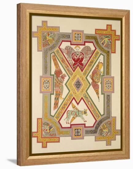 The Four Evangelists, from a Facsimile Copy of the Book of Kells, Pub. by Day and Son-Irish School-Framed Premier Image Canvas