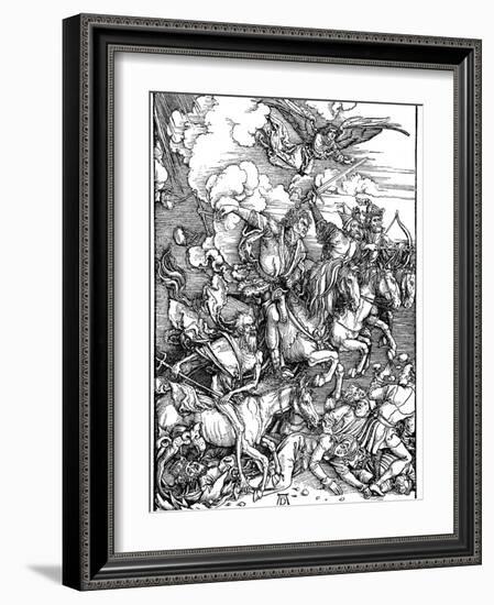 The Four Horsemen of the Apocalypse, 1498-Albrecht Durer-Framed Giclee Print