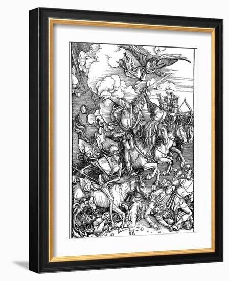 The Four Horsemen of the Apocalypse, 1498-Albrecht Durer-Framed Giclee Print